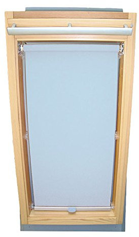 Hochwertiges Sichtschutzrollo Rollo für Velux RG-EP VL,VG,VX 085 hellblau // Sichtschutzrollo/Sichtschutz-Rollo/Fensterrollo