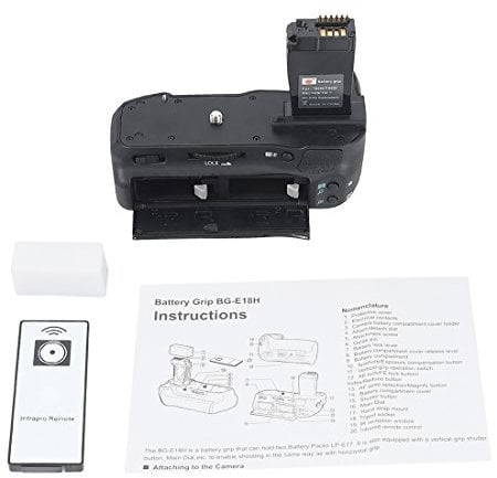 DSTE BG-E18 Vertical Battery Grip Holder Compatible with Canon EOS 760D 750D