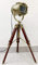 Vintage Nautical Small Desk lamp Antique Spotlight Searchlight Tripod Table Lamp