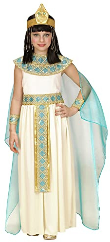W WIDMANN MILANO Party Fashion - Cleopatra Kostüm Mädchen, ägyptische Königin Outfit für Karneval & Mottopartys
