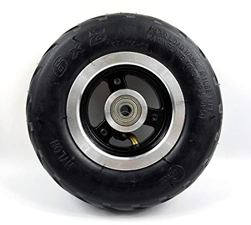 L-faster 6 Zoll-Rad des elektrischen Roller-Rad-6x2 mit Luft-Reifen oder Fester Reifen-Metallnabe mit 608 Lager 8mm Achsen-Loch-Trolley-Wagen-Rad