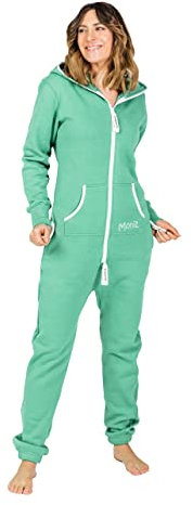 Moniz Damen Jumpsuit, Onesie, Overall (XL, Mint)