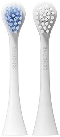 Curaprox Hydrosonic Bürstenköpfe Sensitive Duo – Für Sanfte Zahnfleischpflege & Tägliche Reinigung | Schallzahnbürsten-ersatzköpfe, 2er-pack | in Der Schweiz Hergestellt
