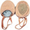 DANCEYOU Halbsohlen Ballettschuhe Pirouette Tanzschuhe Schläppchen Gymnastikkappen aus Leder für Mädchen Kinder Damen Rosa S