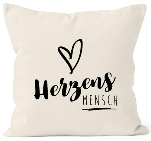 MoonWorks® Kissenbezug Herzensmesch Herz Kissenhülle Geschenk Weihnachten Liebe Freundschaft Natur Unisize