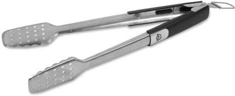 Pit Boss Grills Soft Touch BBQ Zange, silberfarben/schwarz, (67387)