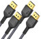 Maxonar [2Pack] DisplayPort Kabel 1.4 [VESA-Zertifiziert] 50cm/0.5m DP1.4 8K@60Hz HBR3 4K@60Hz/144Hz/120Hz 5K@60Hz 2K@165Hz/240Hz Unterstützung FreeSync G-Sync HDR10 Display Port für Gaming Monitor