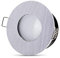 lambado® LED Spots Flach für Badezimmer IP65 in Alu gebürstet - Moderne Deckenstrahler/Einbaustrahler für Außen inkl. 230V 5W Strahler neutralweiß dimmbar - Hell & Sparsam