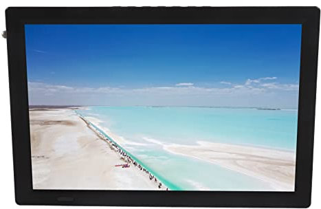 Goshyda TV Digital Portátil, Pantalla LED de 1280x800 de 14 Pulgadas, ATSC Misma Función de Pantalla, TV Recargable de 1800 MAh para Coche, Caravana, Camping, Al Aire Libre