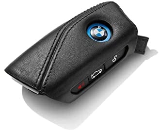 BMW Étui pour clé en cuir, noir, taille unique