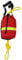 Perfeclan Wurfsack mit Seil, Seilwurfsack, 21 m tragbarer Rettungssack Rettungswurfleine mit Tasche für Wassersport, Schwimmen, Kanufahren, Bootfahren, Kajak, Segeln, Rot/Gelb mit Reflektorstreifen