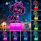 Paw dog Patrol Nachtlicht für Kinder, 3D Illusion Skye Lampe 16 Farben ändern dimmbar Paw dog Patrol Lampe für Mädchen Schlafzimmer Dekor, Paw dog Spielzeug Mädchen Geburtstag Weihnachtsgeschenke