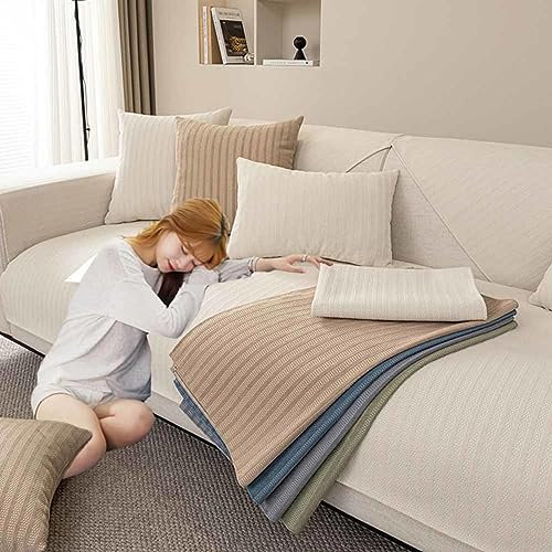 MTHGH Sofaschoner rutschfest Sitzfläche Wasserdicht I Form Katze Hund Ecksofa 3 Sitzer Sofa Überzug Ecksofa 2 Sitzer Couch Cover Schonbezug Sofa Couchbezug,G-90x160cm