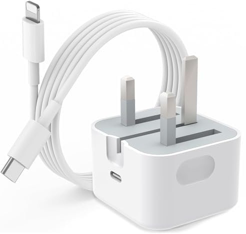 SPEPY 20W for iPhone Fast Charger Cable and Plug USB C, Type C PD Phone Charger Plug with 1M Cable for iPhone 14/14 Pro/14 Pro Max/14 Plus/13/12/11/X/8/7, AirPods pro
