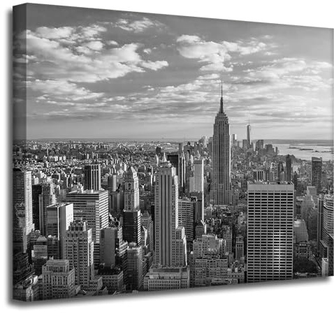 GP TONER Leinwandgemälde Manhattan-Architektur 50X40 cm