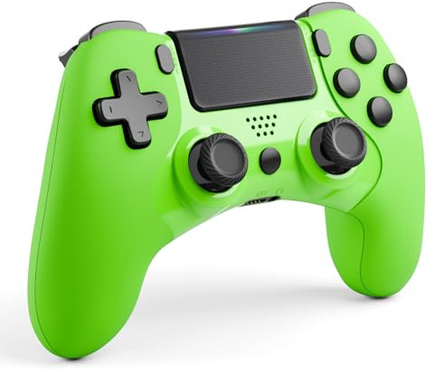 CHEREEKI Mando para PS4, Mando Play 4 Inalambrico para PS4, PS4 Slim y PS4 Pro con Función de Seis Ejes, Vibración Duales,Turbo, Conector de Audio, Panel Táctil y Diseño Ergonómico