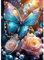 AIRDEA Schmetterling Diamond Painting Erwachsene, DIY 5D Fantasielandschaft Diamant Painting Bilder, Bastelset Erwachsene Frauen als Haus Wanddeko 30x40 cm