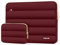 MOSISO Housse Ordinateur Portable Bouffi 16 Pouces, Compatible avec MacBook Pro 16, HP Dell ASUS Acer Toshiba Lenovo Notebook Computer, Pochette Horizontal Polyester avec Petit Sac,Rouge