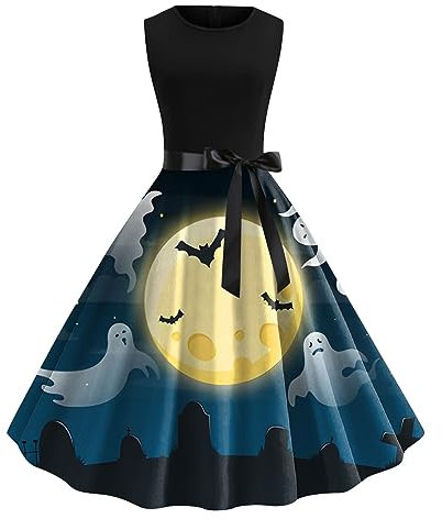 Generisch Deal Maxikleid Damen Renaissance Faschingskostüme Vampir Kleidung Gesmokte Partykleid Festlich Gesmokte Maxi Deal