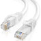 ikbc Ethernet Cable 3m White, Cat 6 High Speed Internet Cable 3m Network Cable Round, Gigabit RJ45 Cable 3 Meter LAN Patch Cord for PS5/4 Switch Router Modem