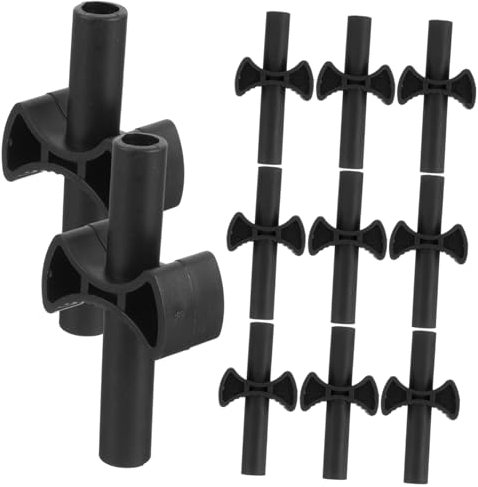 Mipcase 24pcs Gap Spacers for Trampoline Enclosure Pole Cross Shaped Trampoline Spacers Reusable Outdoor Supplies Parts