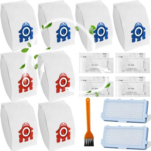 Kit di 19 accessori per aspirapolvere Miele, include sacchetti e filtri 3D Efficiency compatibili con Classic C1, Complete C2, C3, S600, S2000, S5000, S8000 Series