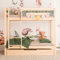 Treetale Etagenbett Sigelo II Compact – Kinderbett, platzsparend & sicher, Hochbett für Geschwister, skandinavisches Design, mit Schublade und Lattenrost ohne Matratze (90x180)