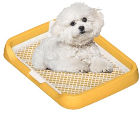 Hundetoilette Indoor - Flaches Netzgitter für Toilettenablage mit abnehmbarer Säule | Wiederverwendbarer Urinpadhalter für Hunde Einfache Installation für Home Pet Toilette, Pet Shop, Indoor Training