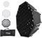 Qukaim TRIOPO K3 - Softbox ottagonale da 65 cm, installazione rapida, supporto Bowens rimovibile, diffusore, griglia a pettine, borsa da trasporto per luce video da studio Speedlight