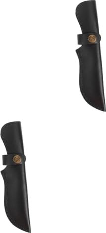 DIYEAH 2 Pièces Housse de Couteau Cuir Portable Protection Résistante pour Cutter pour Camping Voyage