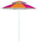 Ombrellone da Spiaggia Antivento, 240 cm, Fucsia-Arancio, Protezione UV50+, Doppio Tetto in Poliestere