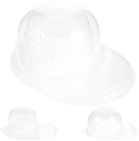 4 Stück Baseballkappen Former aus Kunststoff für Reisen und Display | Transparent, Glatte Oberfläche, Flaches Schild Modell, Passend für Kopfbedeckungen und Trucker Hüte
