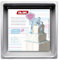 Ibili Molde Cuadrado Recto Extra Alto 25X10, Stainless Steel, Plateado, 25 x 10 cm