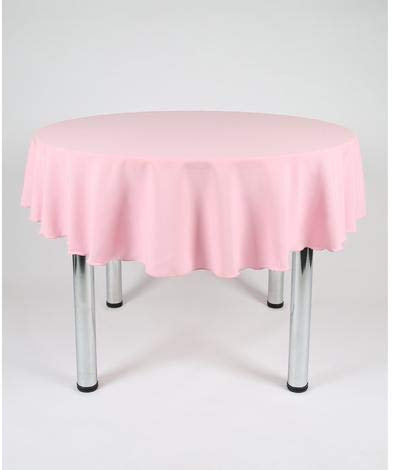 Hope Textiles Baby Pink 58 Diameter (147cm) Small Round Fabric TABLECLOTH/TABLE CLOTH (Polyester, not cotton)