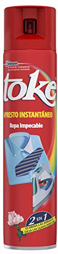 Toke Apresto Instantáneo - Aerosol para el planchado fácil de la ropa, elimina las arrugas y perfuma, formato 500 ml