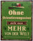 Nostalgie Retro Blechschilder | Ohne Orientierungssinn Sieht Man mehr von der Welt | Shabby Chic, Antik Metallschild für inner & draußen 20 x 25 cm