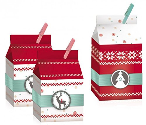 24 Nordic Bags: 24 Boxen mit Deko-Zubehör