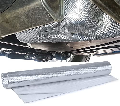 Auspuff Thermo Hitzeschutz Matte Alu Keramik selbstklebend 1,5mm 50cmx50cm 500°C