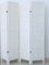 PEGANE Paravent persienne de 4 pans en Bois, Coloris Blanc lasuré Effet brocante- Dim : H170 x L160cm