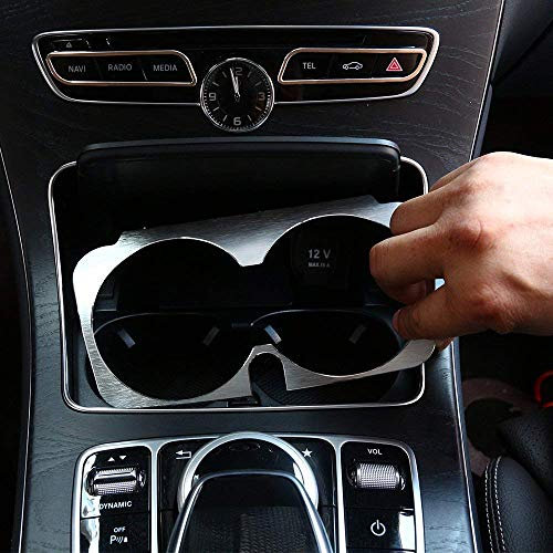 AUTO Pro Getränkehalter für C-Klasse W205 GLC X253 E-Klasse W213 Autoteile Aluminium Rahmen