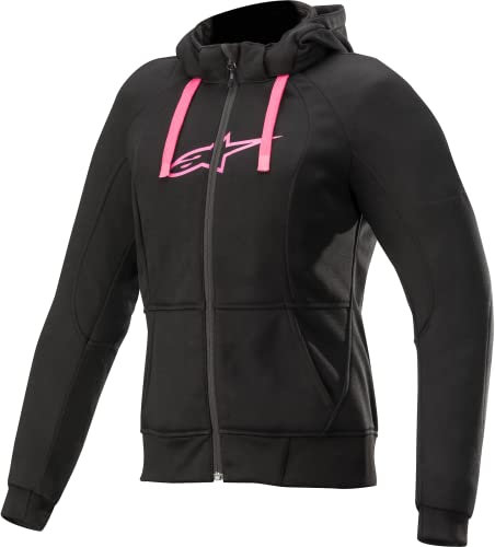Alpinestars Motorradjacken Stella Chrome Sport Hoodie Black Fuchsia, BLACK/FUCHSIA, L