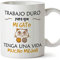 MUGFFINS Taza Gato (Gatito Vida Mejor() - Regalos Originales y Divertidos para Amantes de las Mascotas