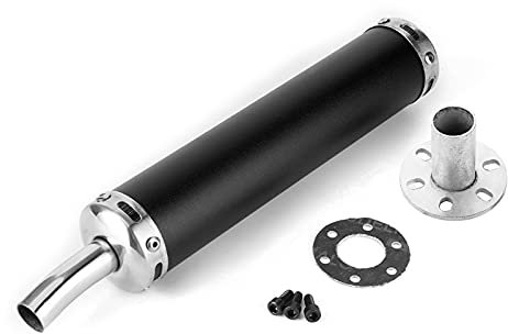 2 Stroke Muffler-Auspuffschalldämpfer Auspuff Schalldämpfer Auspuff Schalldämpfer Aus Edelstahl Edelstahl Auspuffschalldler Schalldämpfer 20 Mm/0,8 Zoll Modifiziertes Teile Für 2 Takt Motorrad