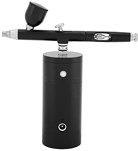 Gancon Mini Air Brush Kit, Portable Airbrush Kit with Compressor, USB Rechargeable Airbrush Gun for Make up, Tattoo, Nail Art, Cake, Face Paint and Model Painting