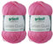 2x50 Gramm Gründl Cotton Quick 100% Baumwolle, Häkelgarn mercerisiert, gasiert, gekämmt inkl. Anleitung für ein Meerschwein (107 Candy Pink)