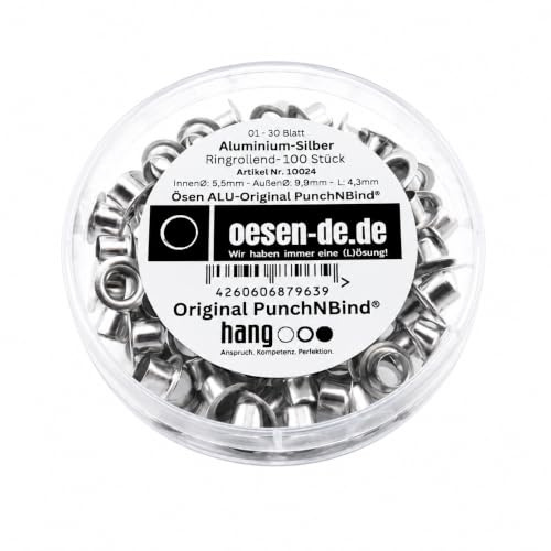 Ösen ALU-Original PunchNBind® 100 Stück