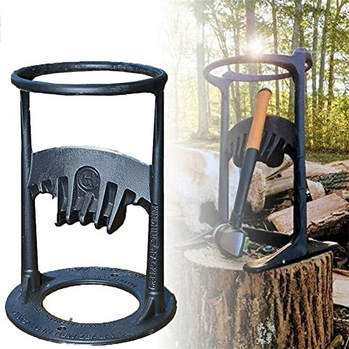 WAQAQM Cracker Kindling. Splitter per Legna da ardere Splitter di Legno Manuale Veloce Strumento Manuale della Fessura La Punta del Cuneo in Acciaio Si Divide Legna da ardere,L