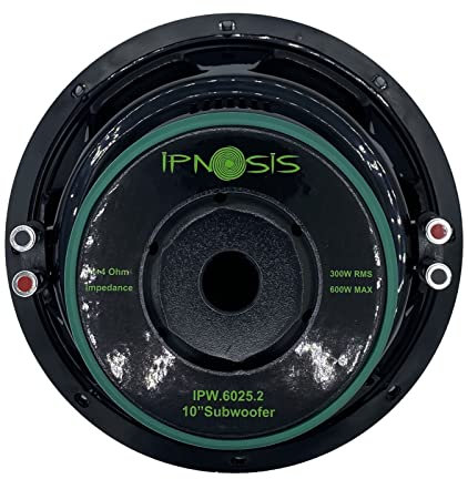 IPNOSIS IPW 6025.2 Subwoofer 25cm (10) | 300/600 Watt | Impedenza 2+2 Ohm | 86 dB
