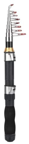Ejoyous Telescopic Fishing Rod, Portable Mini Pocket Fishing Rod Pen Rod Fishing Pole Ice Fishing Rod Mini Sea Fishing Tools 28049-100, Retractable Jigging Rod for Fishing Beginner and Angler(1.2M)