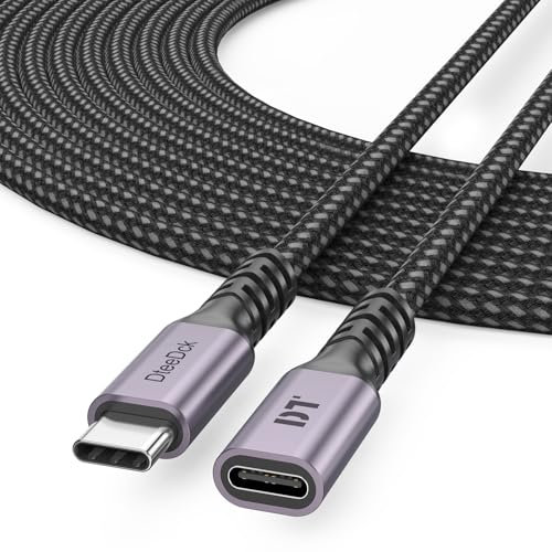 USB C Extension Cable 15ft, USBC Type C Male to Female 5Gbps Data Transfer/100W Charging/4K@60Hz Display Cord Extender USB3.2 Gen2 for Laptop Tablet Mobile Phone and More